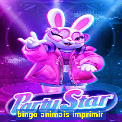 bingo animais imprimir