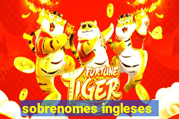 sobrenomes ingleses