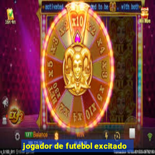 jogador de futebol excitado