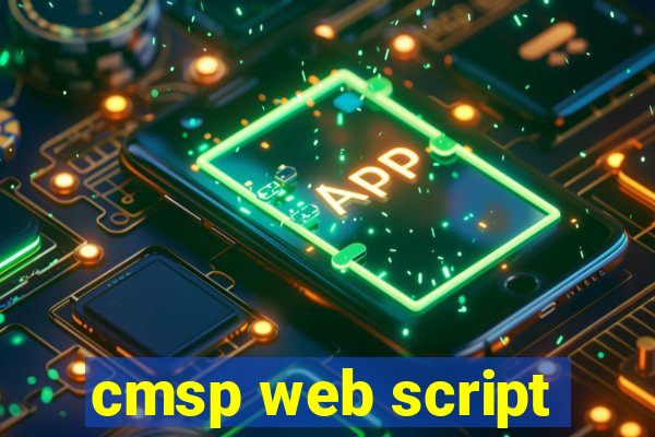 cmsp web script