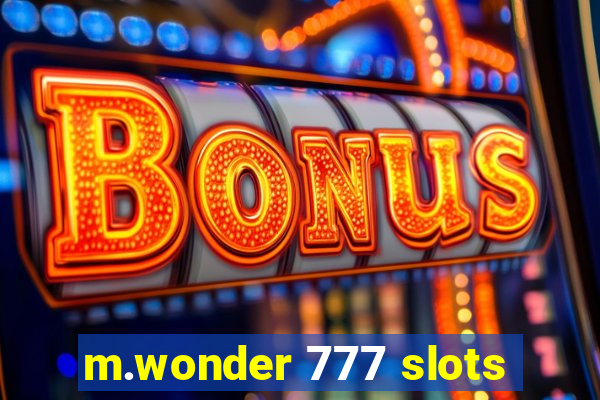 m.wonder 777 slots